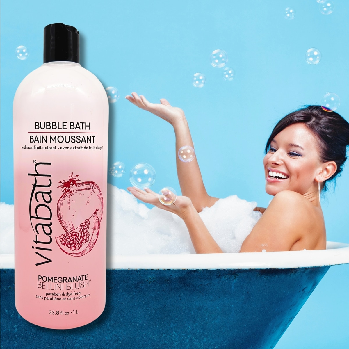 Pomegranate Bellini Blush Paraben & Dye Free Bubble Bath