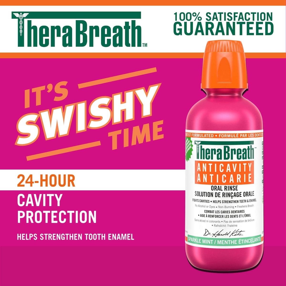 Anticarie Menthe Étincelante Solution de Rinçage Orale