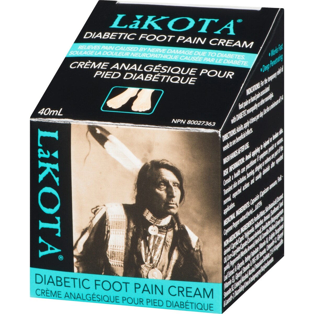 Crème analgesique pour pied diabetique