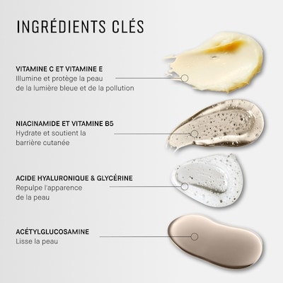 Crème hydratante vitaminée+ hydratant et primer avec vitamine C et acide hyaluronique 7