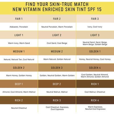 Vitamin Enriched Skin Tint SPF 15 5