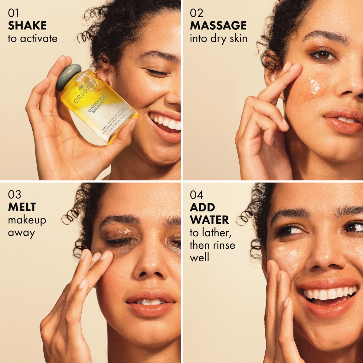 Checks And Balances™ Nettoyant à l'huile laiteuse + fondant de maquillage