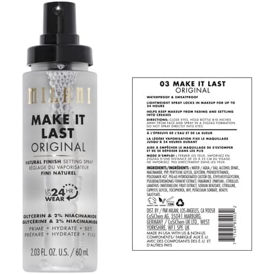 Spray Fixateur Make It Last - Préparer + Corriger + Fixer 7