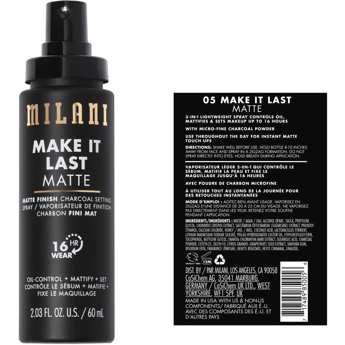 Spray Fixateur Make It Last - Sébo-Réguler + Matifier + Fixer