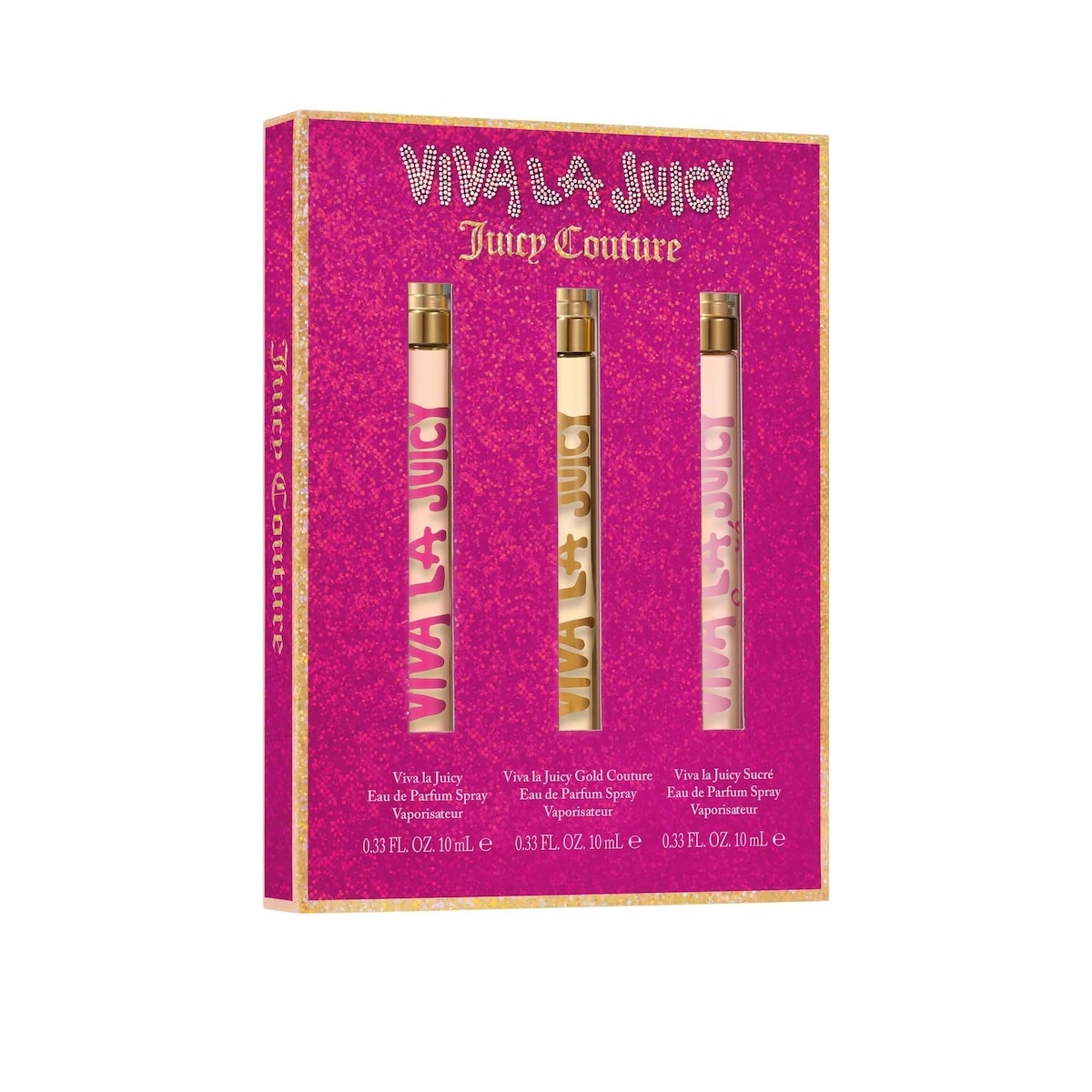 Ensemble-cadeau de voyage de trois produits parfumés Viva La Juicy