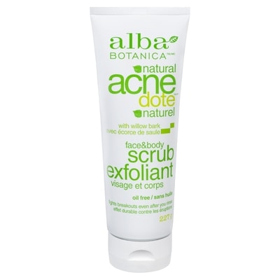 Natural Acne Face & Body Scrub with Willow Bark