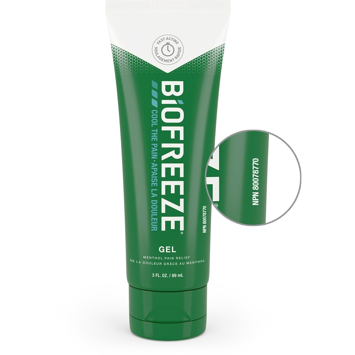 Gel antidouleur au menthol à action rapide Biofreeze