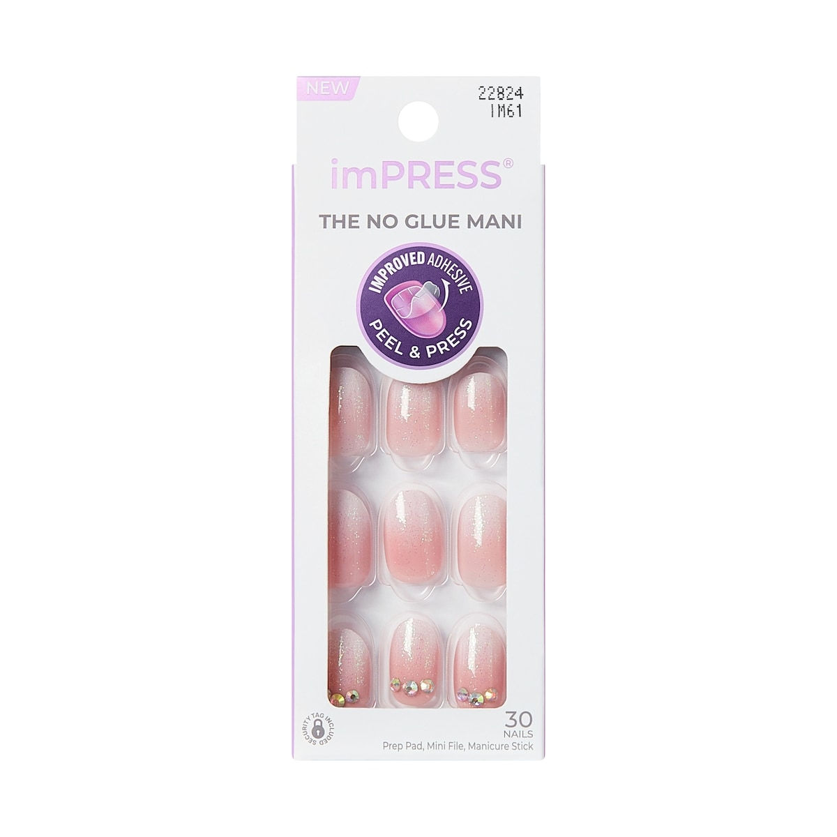 Impress Nails - Glow Muse, Pink, Coffin, Medium