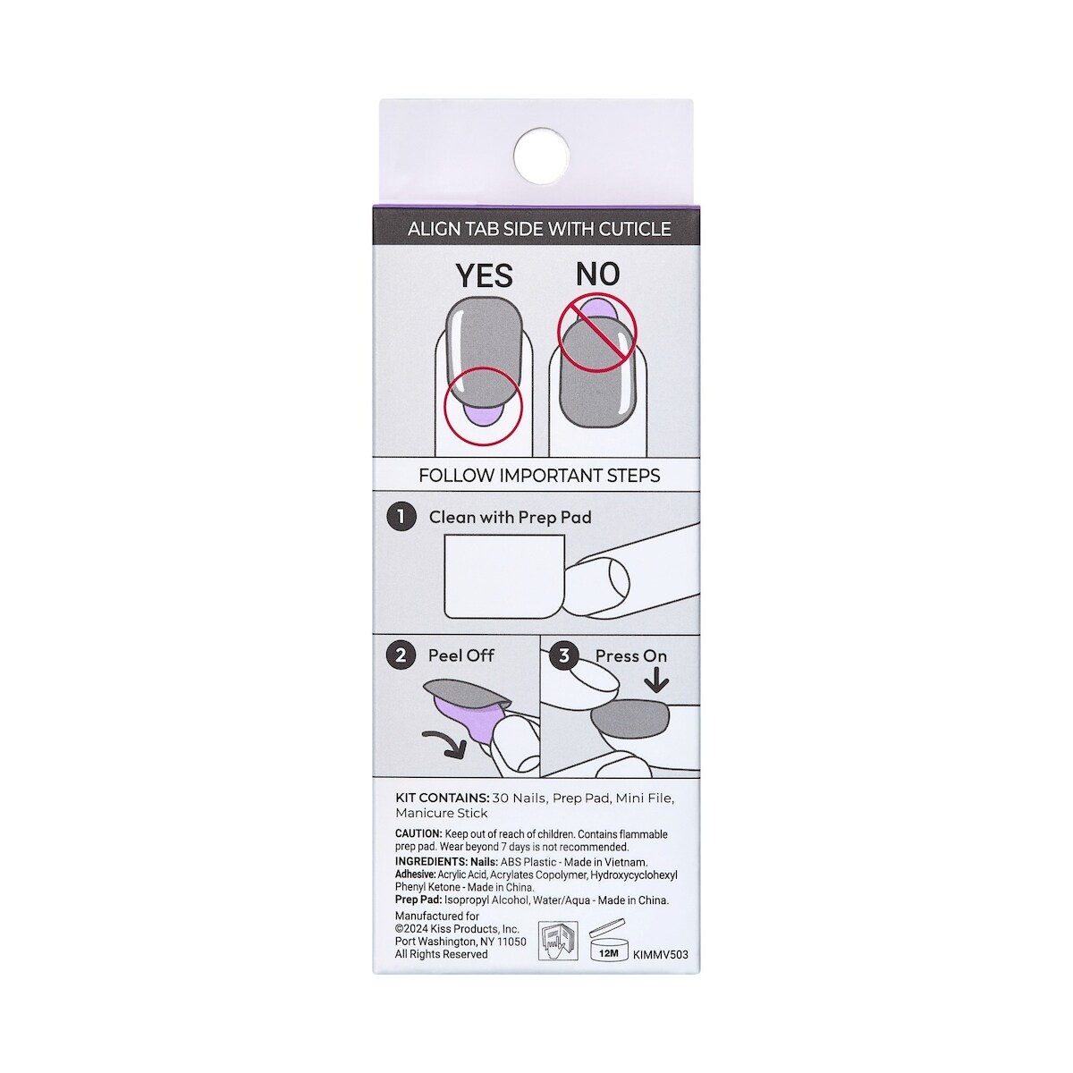 Kiss Impress Press-On - Climb Up 30 Faux Ongles