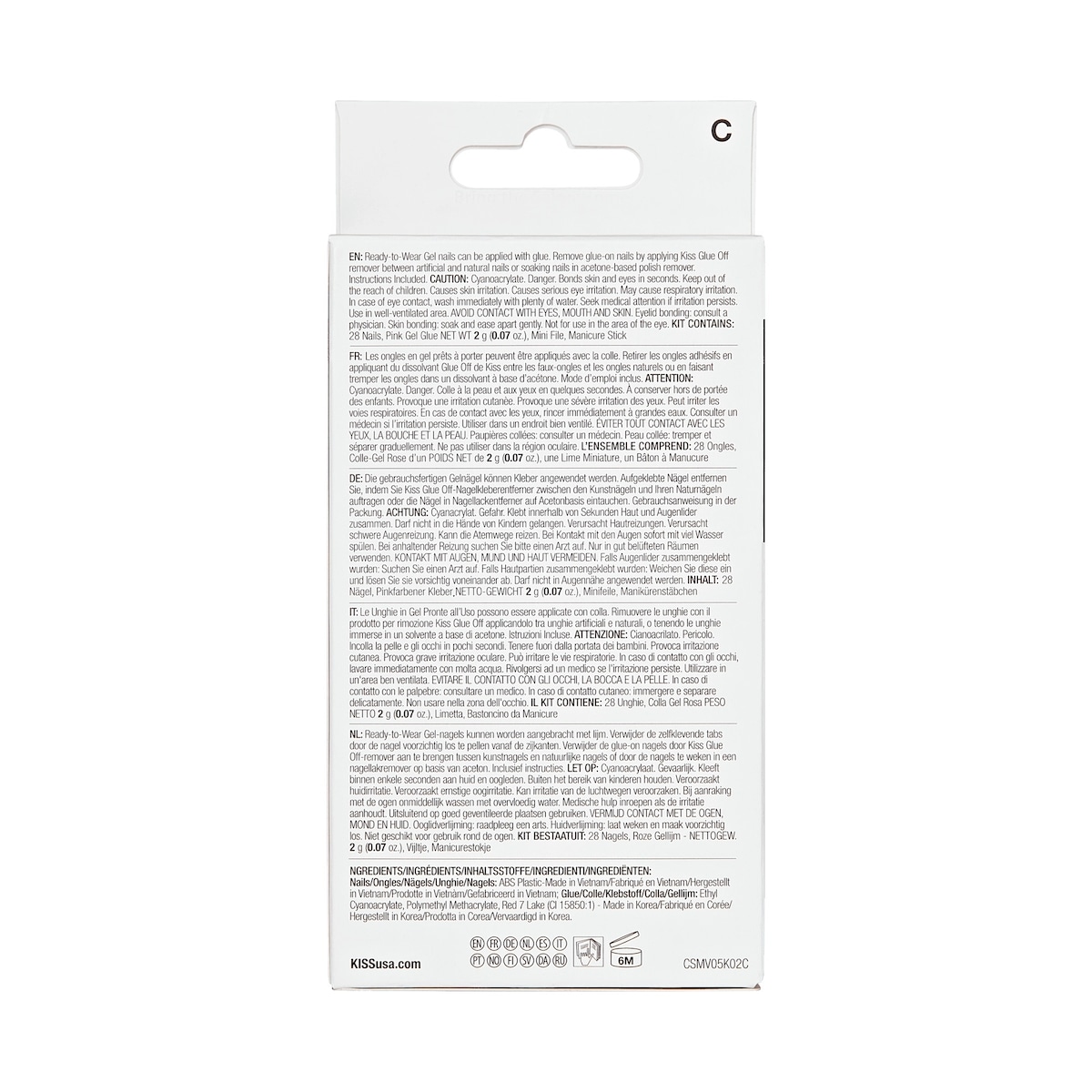 Kiss Premium Classy  - My Muse Fake Nail, 30 Count, Medium