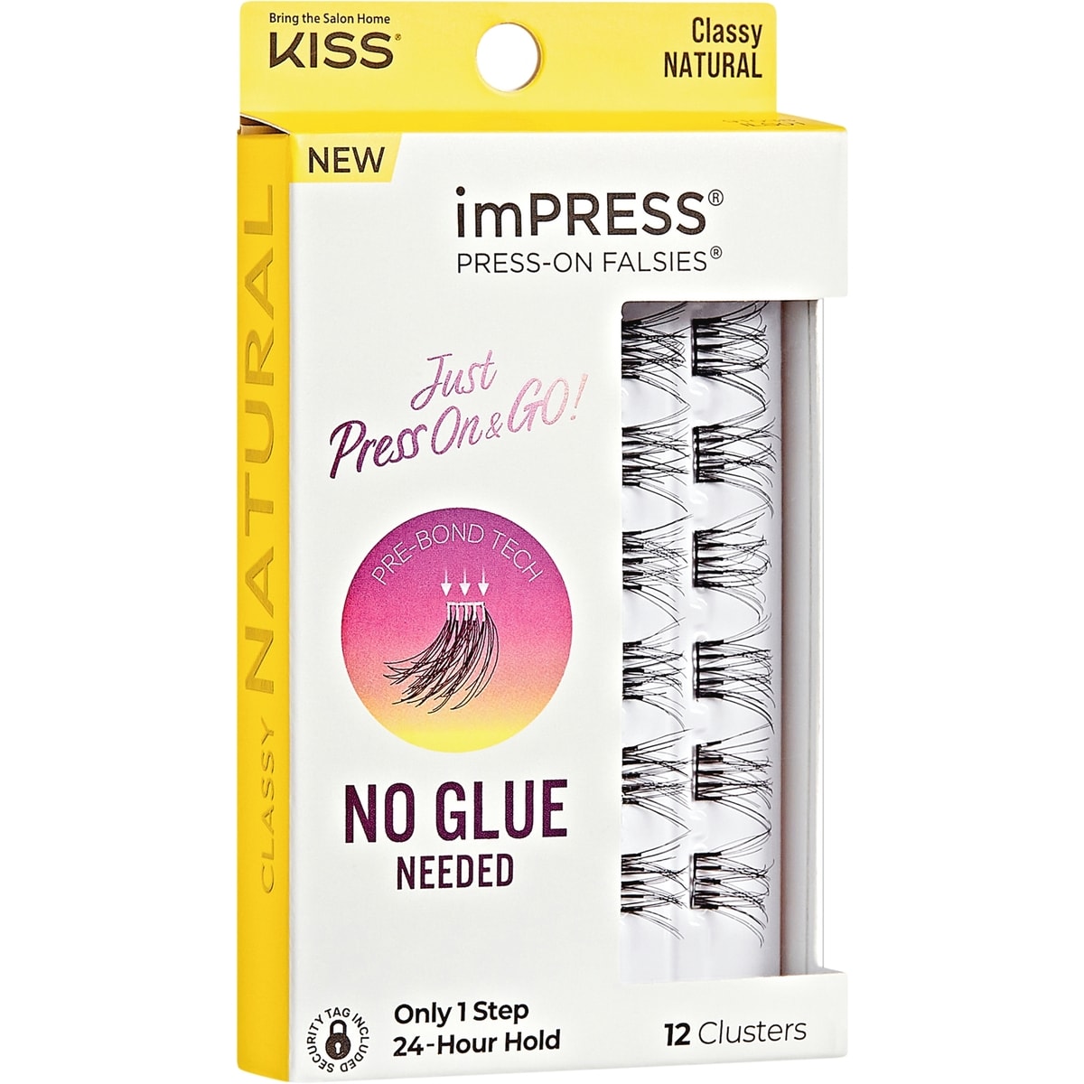 Impress Faux Cils À Pression En Faisceaux -  Mini Emballage, Naturel, Classe
