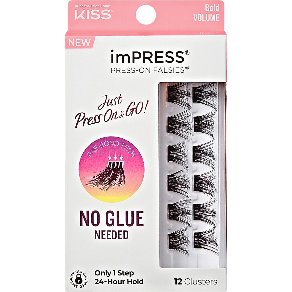 imPRESS Press-On Falsies Eyelash Clusters Minipack, Voluminous, Bold