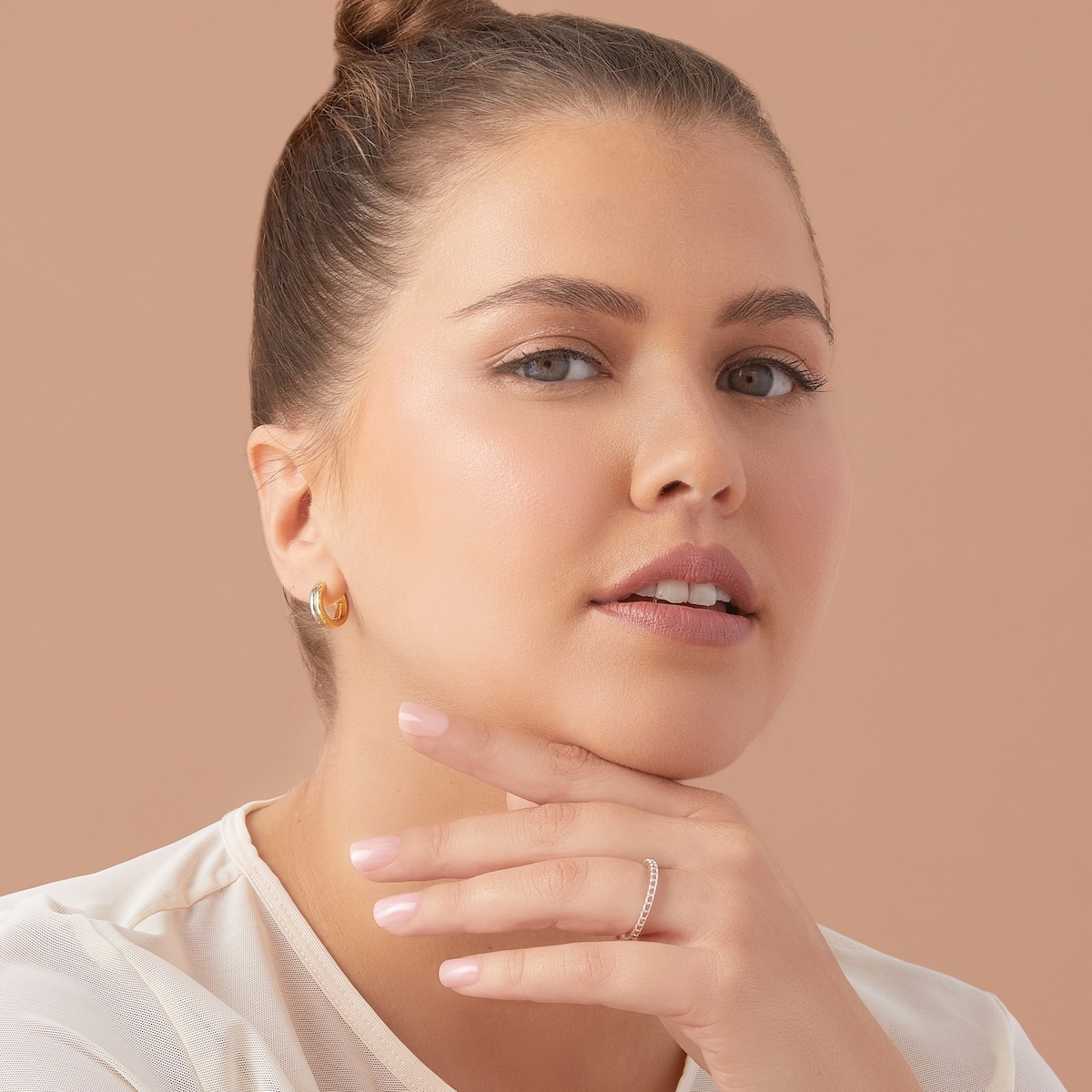 Impress : Ongles À Pression De Couleur, «Instinct», Rose, Court, Carré-Ovale, 30 U.