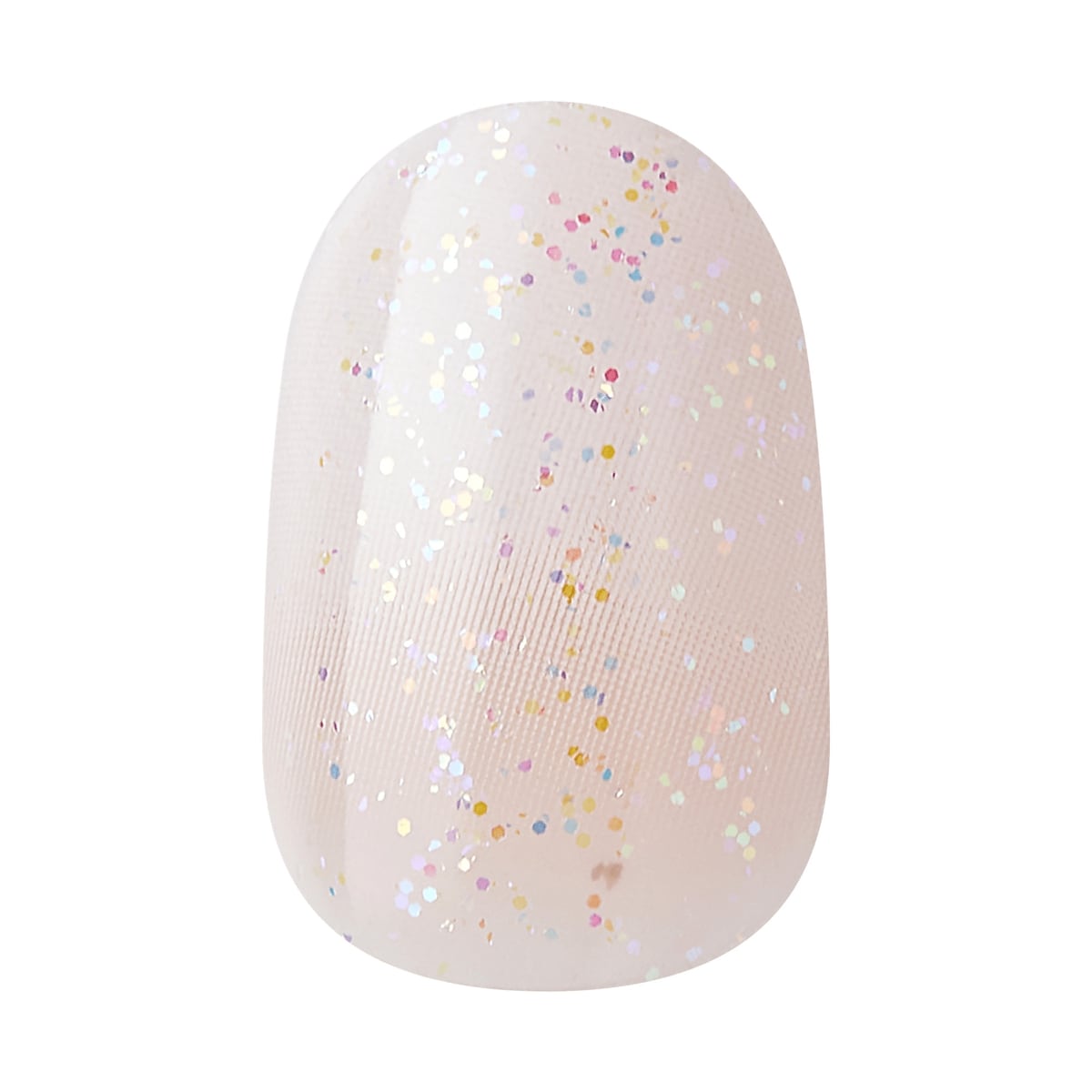 Kiss : Ongles À Pression Gel Fantasy Dreamdust, «Mood Dust», Blanc, Court, Ballerine