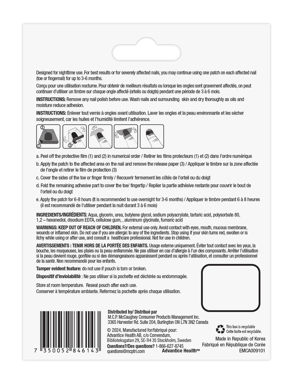 Timbres de Renouvellement Nocturne pour Ongles