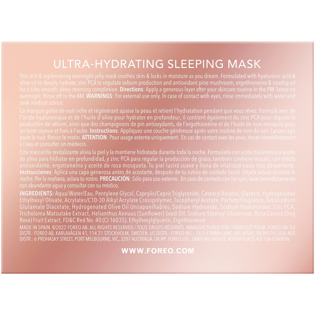 SUPERCHARGED™ Ultra-Hydrating Sleeping Mask