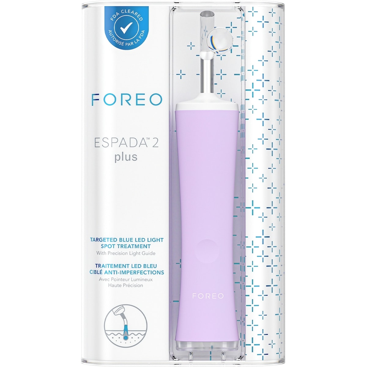 ESPADA™ 2 plus Lavande Traitement Ciblé de l'Acné avec la Lumière LED Bleue