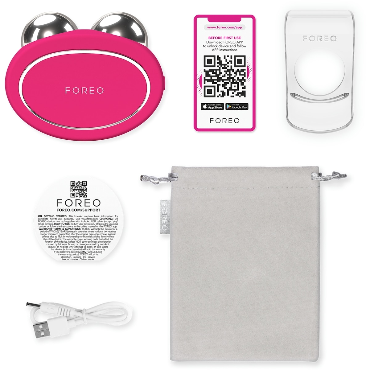 BEAR 2 Fuchsia Advanced Microcurrent Facial Toning Device