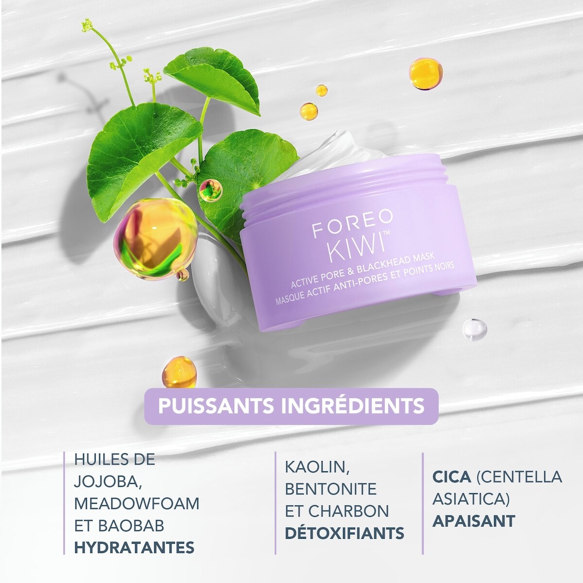 FOREO KIWI™ Masque Actif Pores et Points Noirs