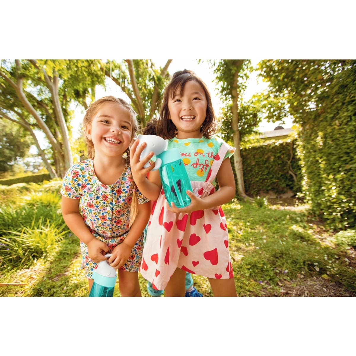 Flip N Lock™ tasse avec paille - éléphant (menthe)