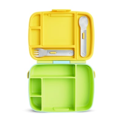 Lunch™ Bento Box with Stainless Steel Utensils (Green) 2