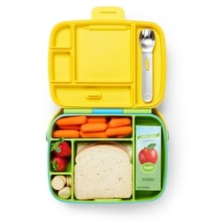 Lunch™ Bento Box with Stainless Steel Utensils (Green) 4