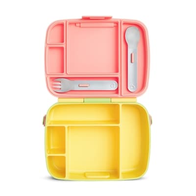 Lunch™ Bento Box with Stainless Steel Utensils (Yellow) 2
