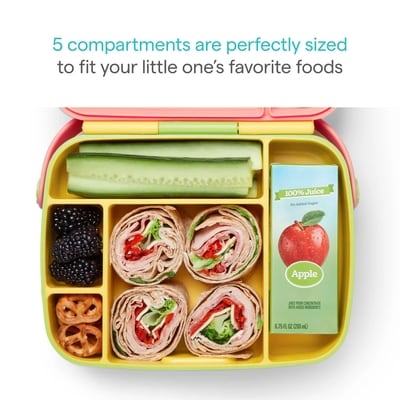 Lunch™ Bento Box with Stainless Steel Utensils (Yellow) 4