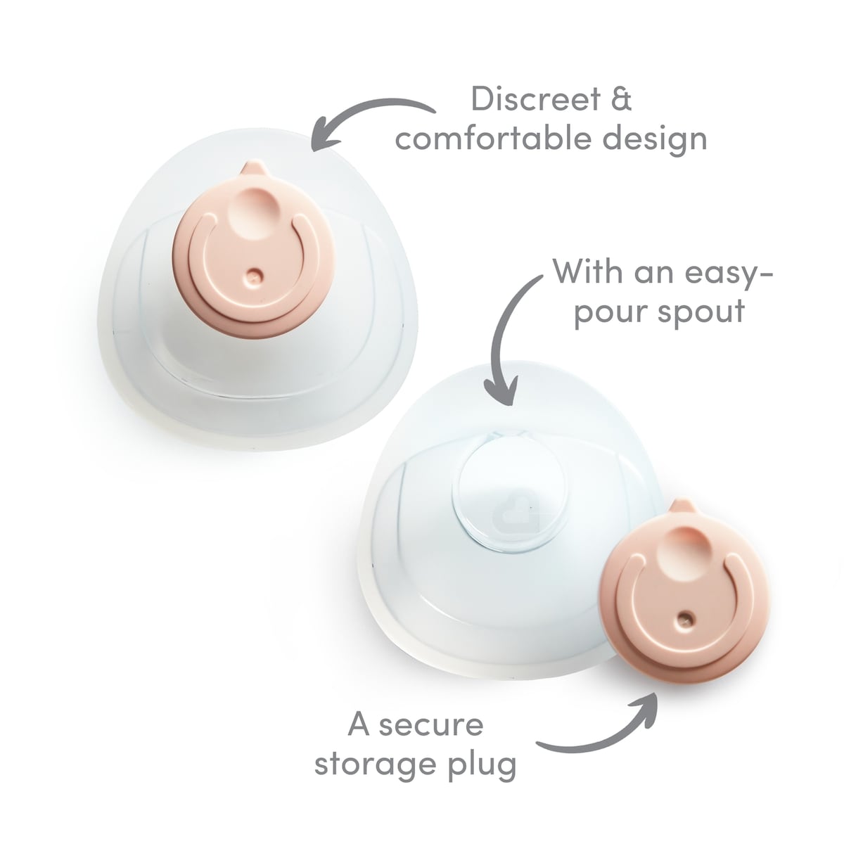 Coupe collectrice de lait maternel en silicone