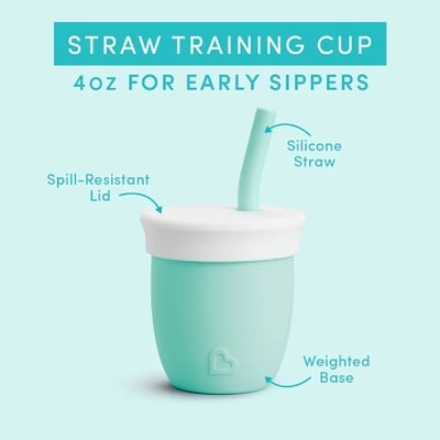 4oz C'est Silicone! Training Cup with Straw 1pk (Mint) 3
