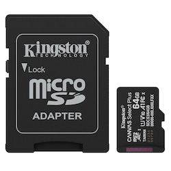 64Go Carte Micro SD Canvas Select Plus  Avec Adaptateur 2