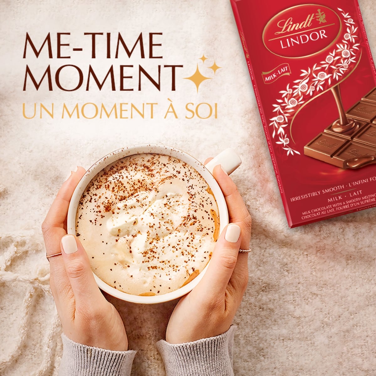 LINDOR Milk Chocolate Bar 100g