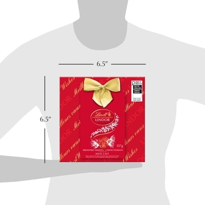 Boîte-cadeau Truffes LINDOR au chocolat au lait de Lindt, 137g 5