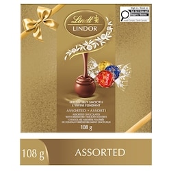 Assortiment de truffes au chocolat au lait et noir, boîte, 108 g 3