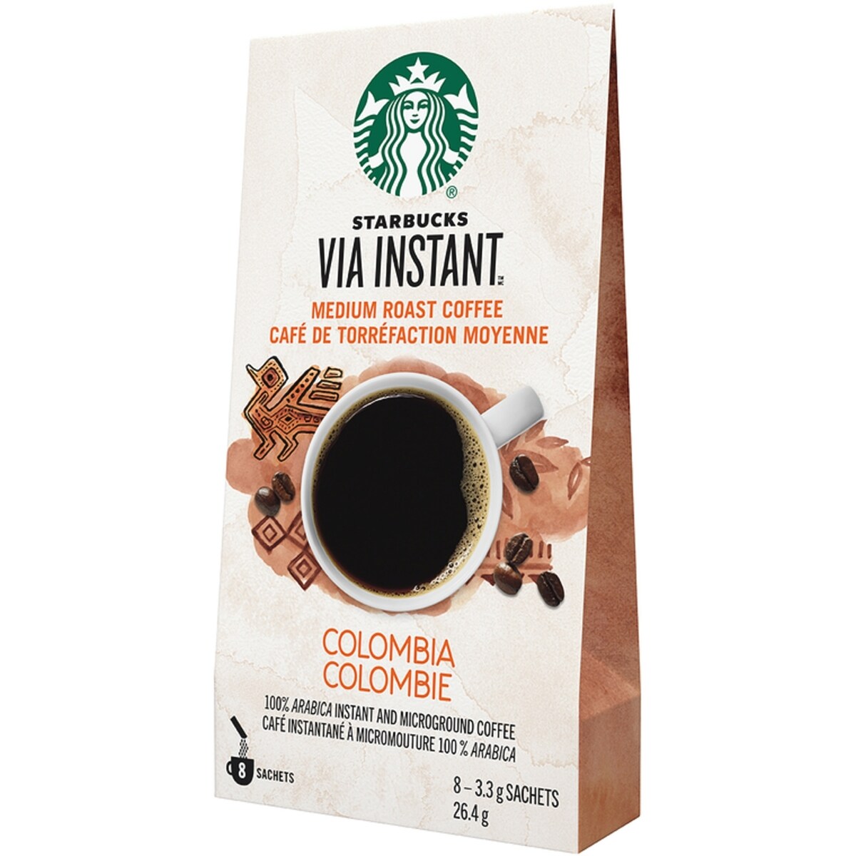 Via Instant Colombie, Café De Torréfaction Moyenne, Café Instantané À Micromouture 100% Arabica
