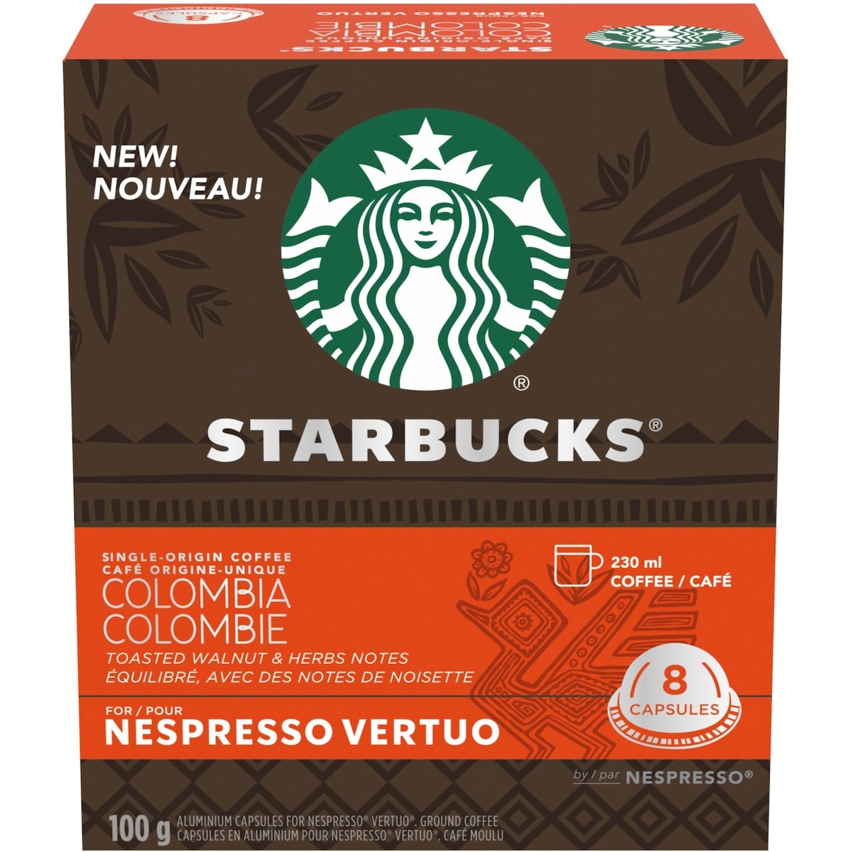 Starbucks Single Origin Coffee Colombia For Nespresso Vertuo 100 g
