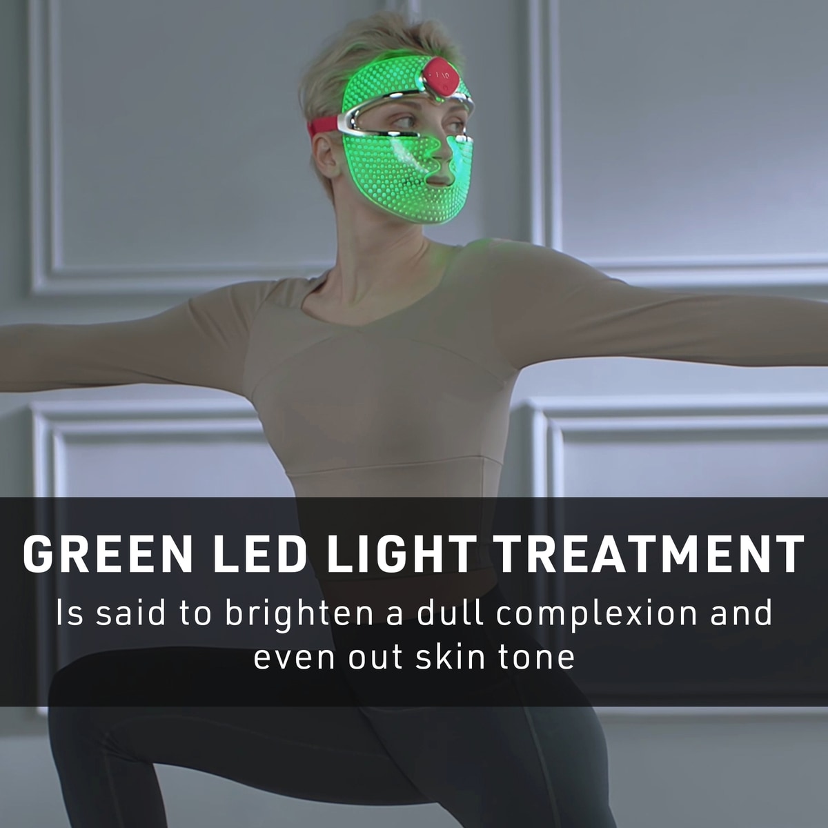 201 RVB LED Traitement Masque visage en Pur Silicone