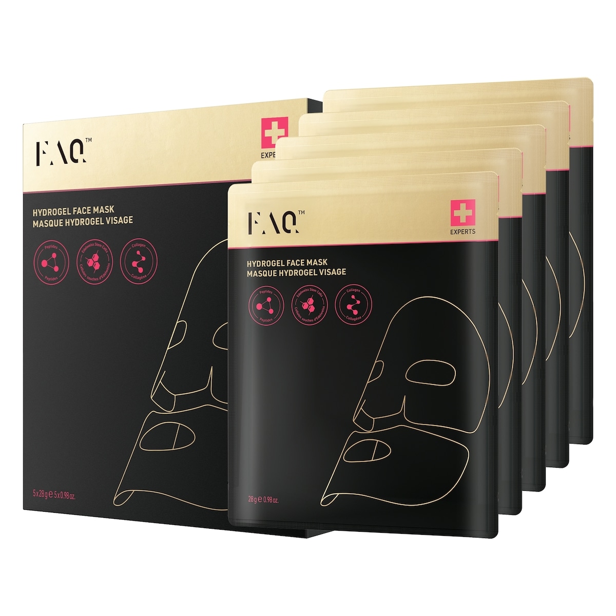 FAQ™ Hydrogel Face Masks for Glass Skin 5 Pack