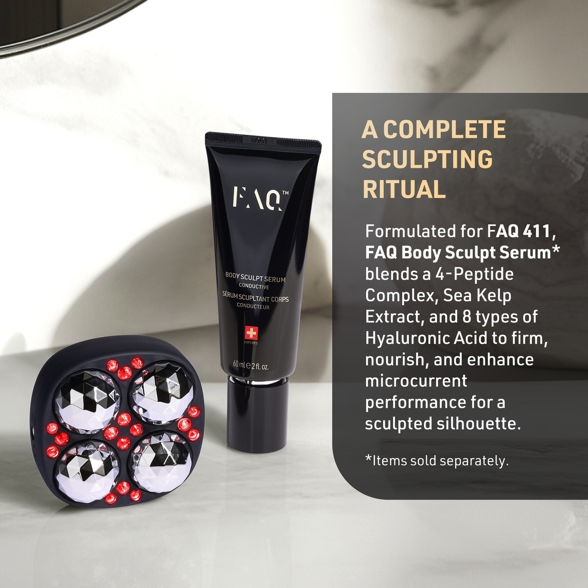 FAQ™ 411 Dual Microcurrent & LED Body Toning Device