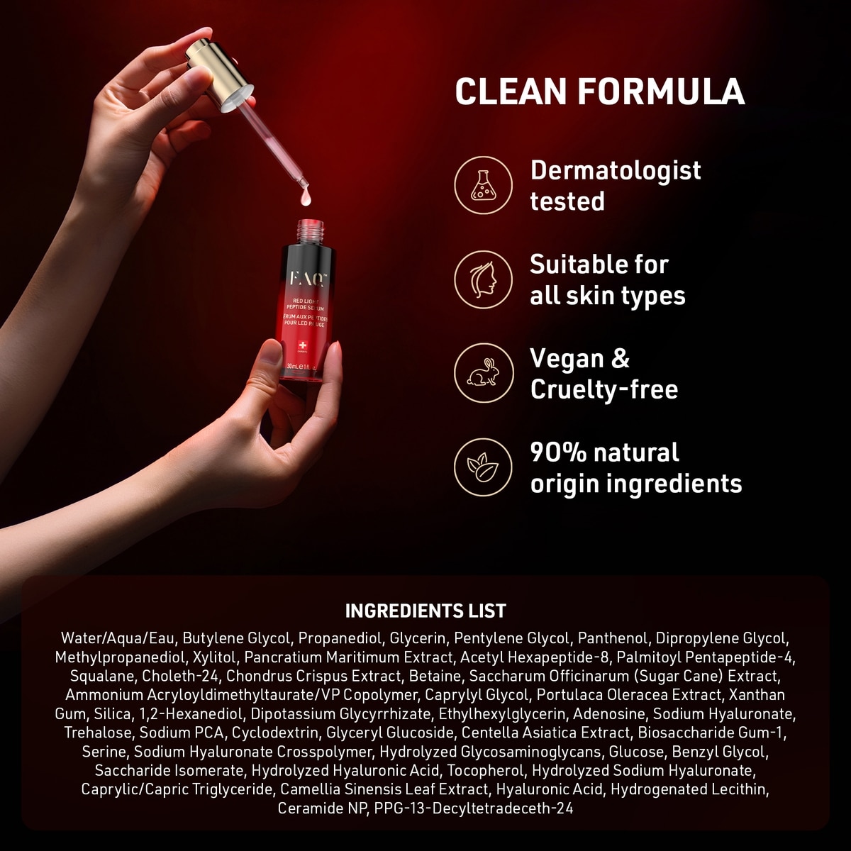 FAQ™ Red Light Peptide Serum