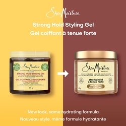Gel Coiffant à Tenue Forte SheaMoisture  Huile de Ricin Noire de Jamaïque avec Huile de Lin 4