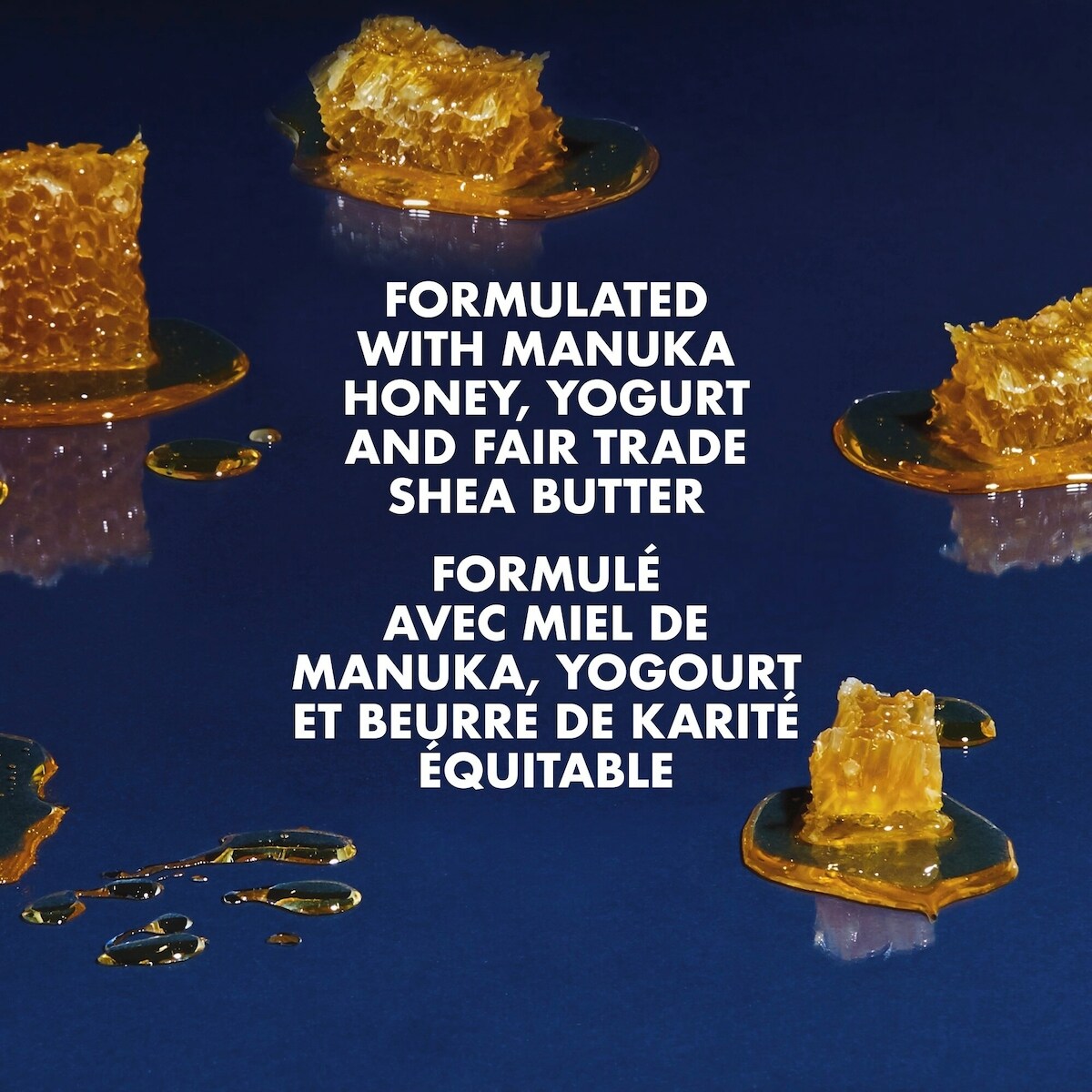 Mousse Coiffante Multi-Usage produit coiffant nourrissant Miel de Manuka et Yogourt avec huiles de mafura et de baobab