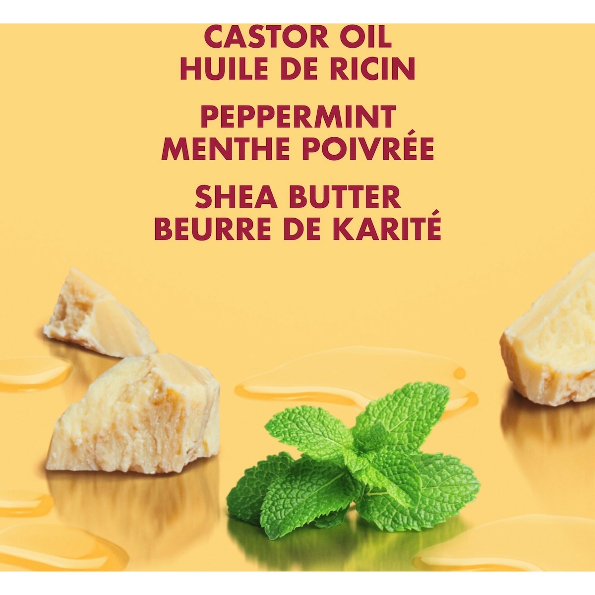 Renforcer et restaurer le masque de traitement capillaire pour les cheveux secs Conditionneur profond à l’huile de ricin noir jamaïcain avec beurre de karité, menthe poivrée et vinaigre de cidre de pomme 326 g