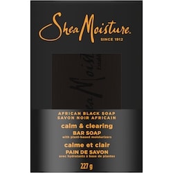 Sheamoisture Bar Soap Soothing And Clarifying Bar Soap African Black Soap With 24H Nutrients For Healthy, Glowing Skin, 227G 1