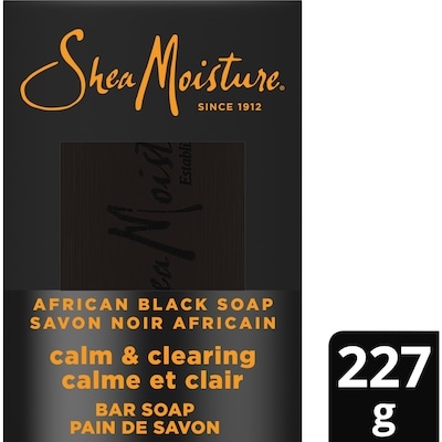 Sheamoisture Bar Soap Soothing And Clarifying Bar Soap African Black Soap With 24H Nutrients For Healthy, Glowing Skin, 227G 2