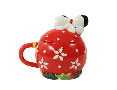 Snoopy Christmas Ornament covered Mug 2