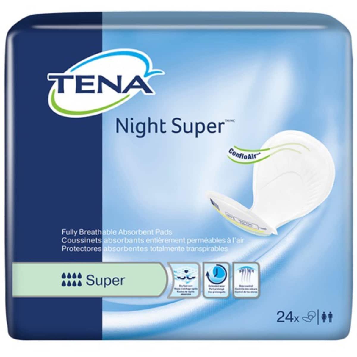 Coussinet absorbant, absorption maximale,  Vert