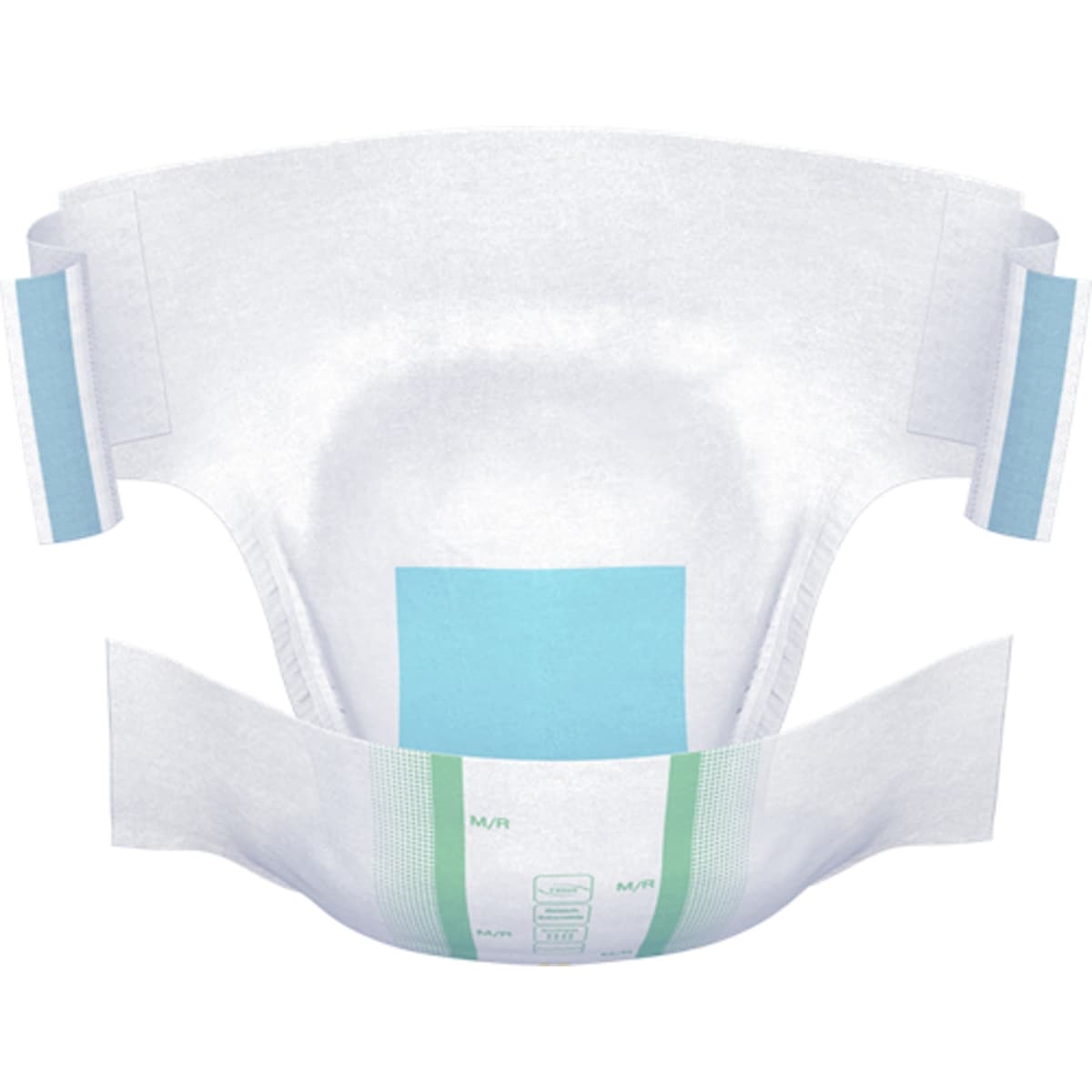 Stretch Adult Incontinence Brief, Super Absorbency, Medium/Regular, Green