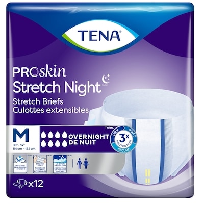 PROskin Stretch Night Brief M, 12 count