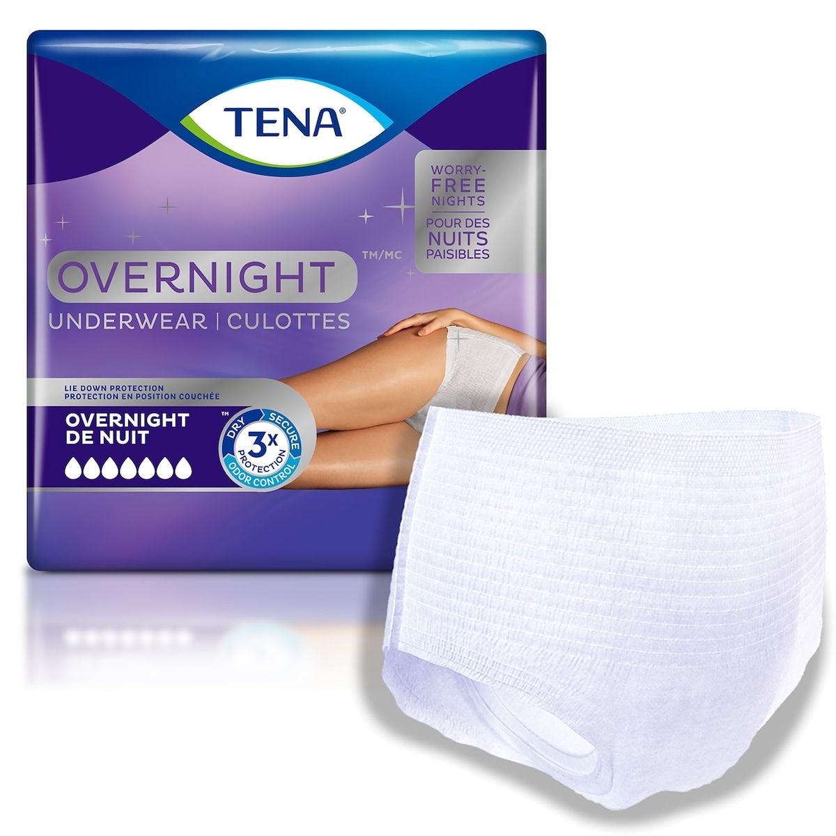 Culottes pour incontinence TENA, absorption de nuit